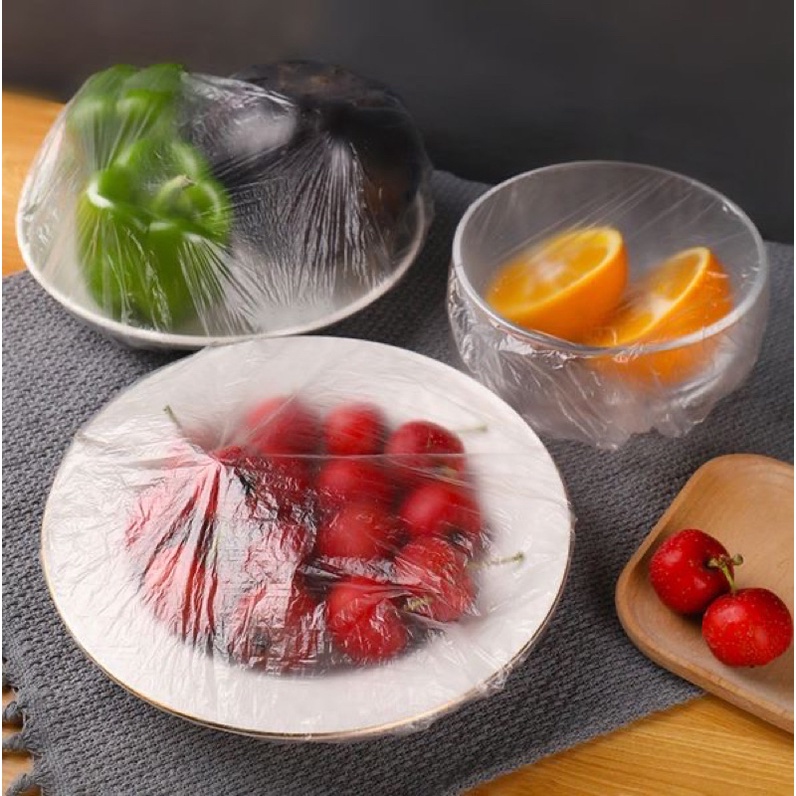 Gói 100c Bọc Thực Phẩm Có Chun Co Dãn  Kèm Túi Gấu