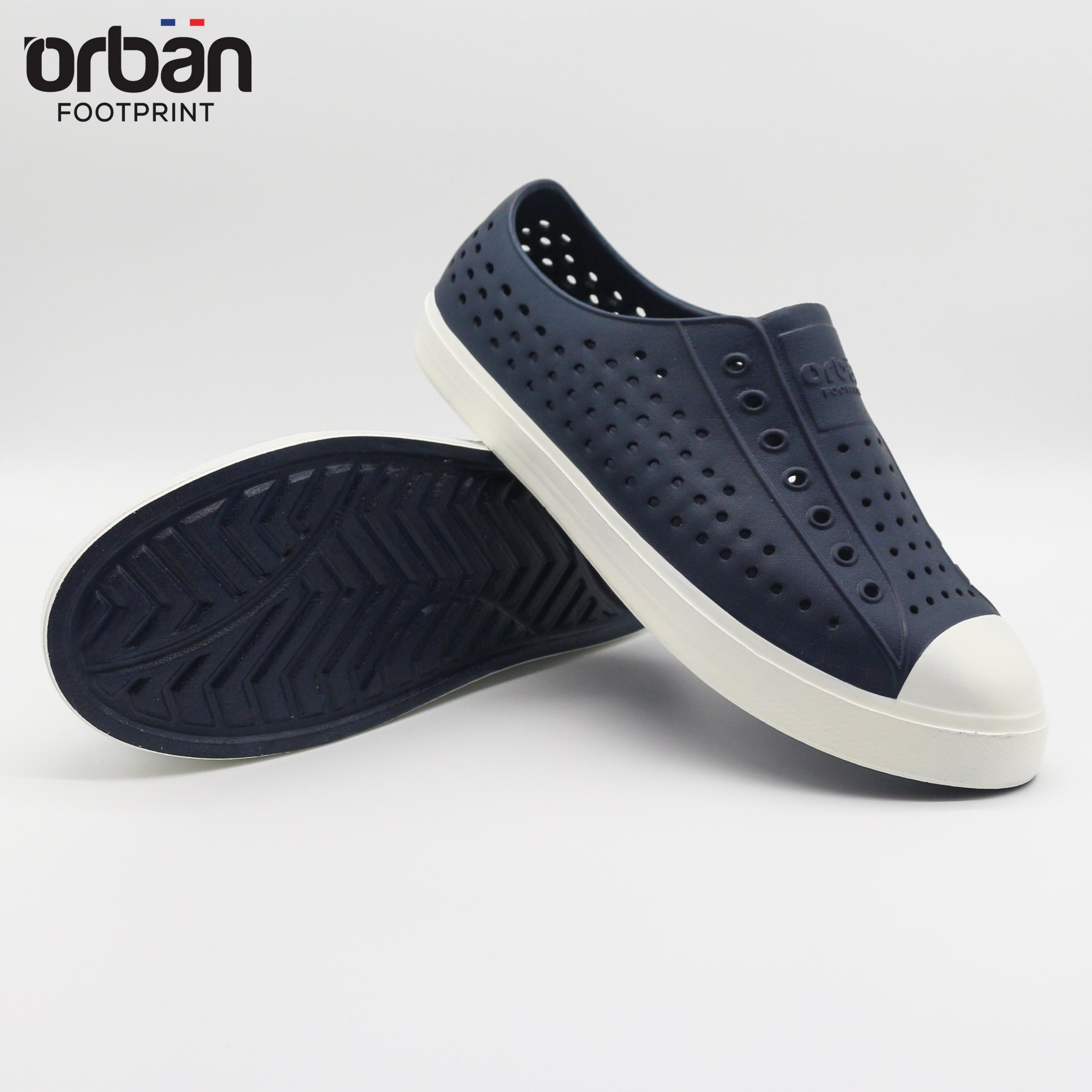 [Urban] Giày nhựa lỗ nam nữ đi mưa đi biển Urban - Chất liệu Eva siêu nhẹ, chống nước, giá tốt - Màu Xanh đế trắng
