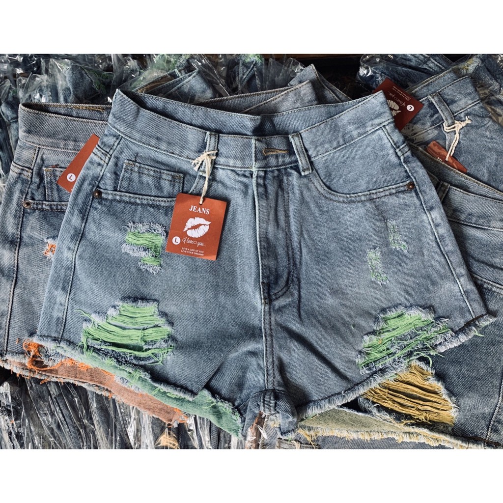 Short jean nữ wash 3 màu | BigBuy360 - bigbuy360.vn