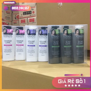 ⚡️FREE SHIP⚡️- Bộ 3 Chai Dầu Gội Đầu kèm Xả Kerasys Hàn Quốc