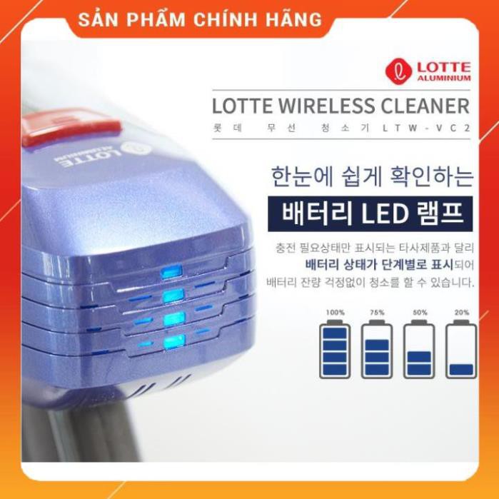 CHÍNH HÃNG  Máy Hút Bụi Không Dây 2 Trong 1 Lotte_LTW-VC2