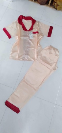 Đồ bộ pizama phi lụa mỏng mát mua nhiều giảm giá