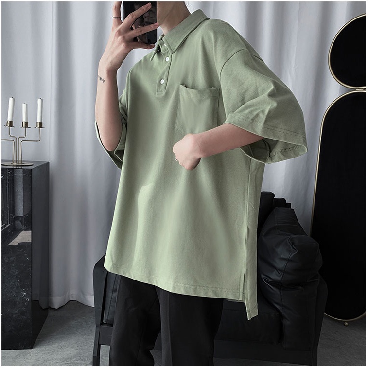 Áo thun polo tay ngắn dáng rộng thời trang cho nam giới 1 tuổi | BigBuy360 - bigbuy360.vn