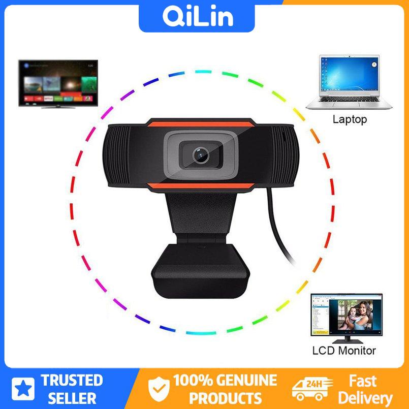 1 Webcam cổng Usb 2.0 Hd xoay 30 độ 720P có micro cho Pc