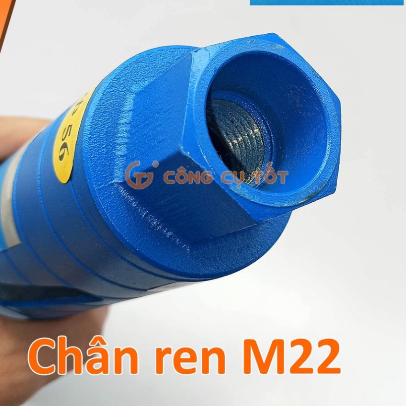 Mũi khoét tường khô kim cương mạ điện ren nối M22 Ø56 x 370mm