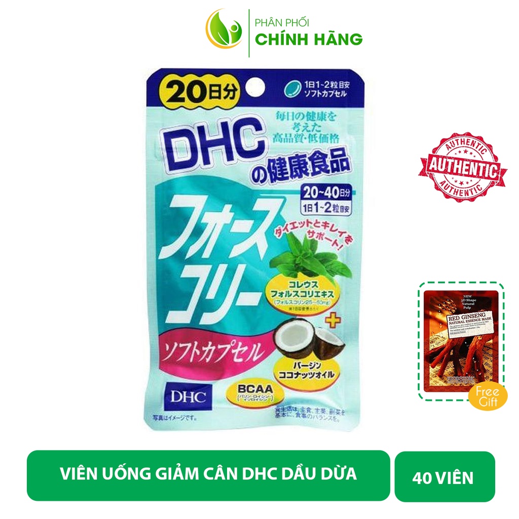 Viên uống Giảm cân bổ sung Dầu dừa DHC Forskohlii