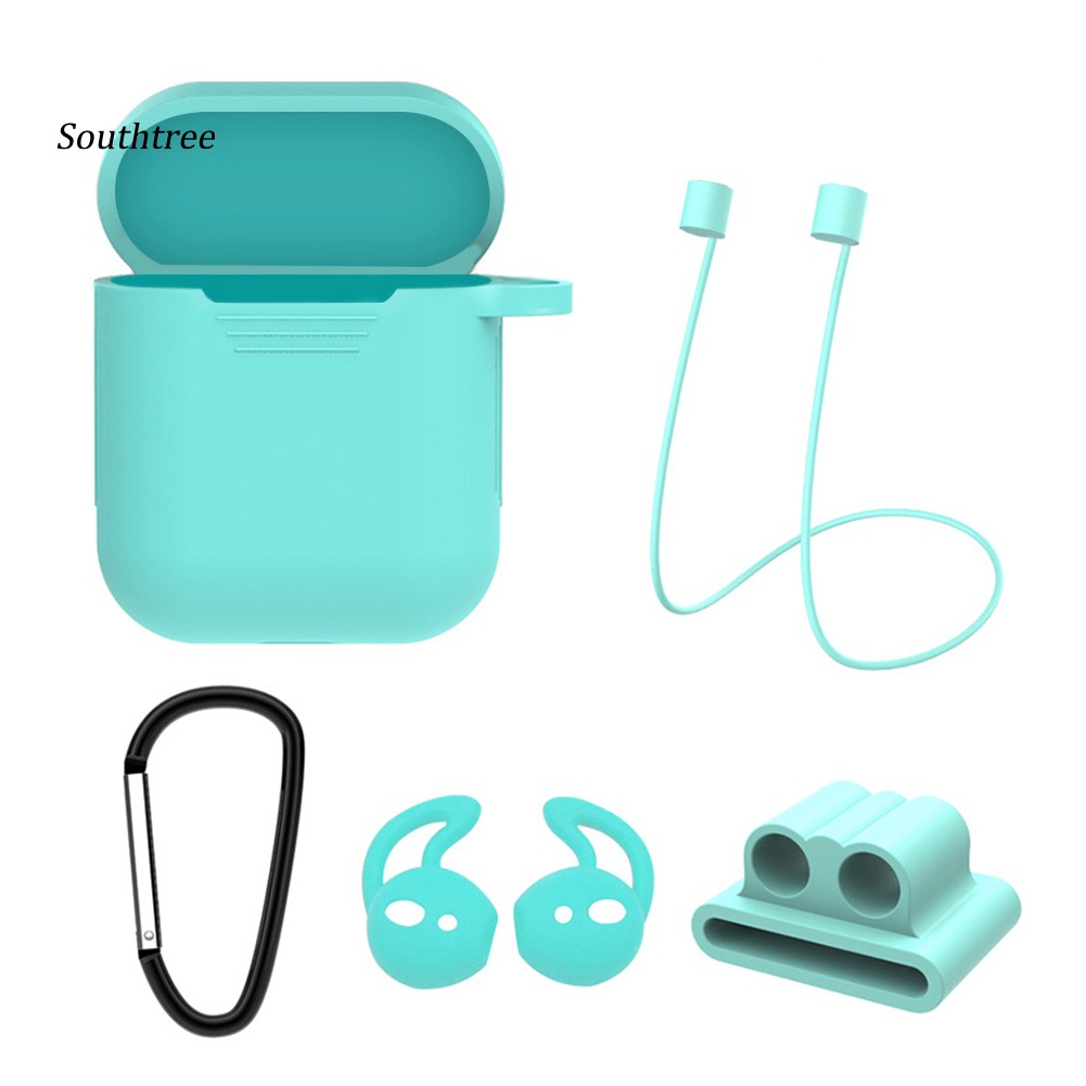 Set 5 dụng cụ bảo vệ tai nghe từ silicon chống thất lạc dành cho Airpod 1/2