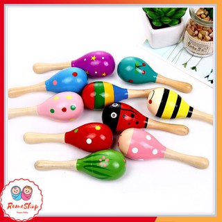 Lục lạc gỗ đầu tròn đồ chơi cho bé 🍓Remeshop🍓