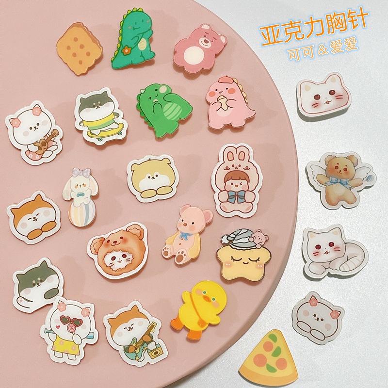 Huy hiệu, pin cài, ghim cài sticker quần áo,balo túi xách dễ thương cute - giao ghim ngẫu nhiên mua càng nhiều càng giảm