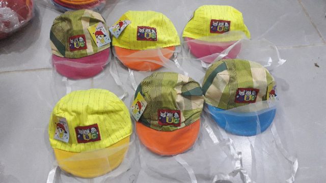 Mũ kèm khăn voan cho bé loại mũ lưõi trai