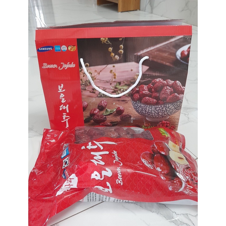 Táo Đỏ Sấy Khô SamSung Hàn Quốc Hộp 1KG ( TÁO ĐỎ SẤY KHÔ HÀN QUỐC BOEUN JUJUBE )