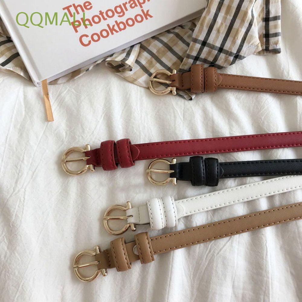 Thắt Lưng Da PU Khóa Kim Loại Phong Cách Hàn Quốc Cho Nữ
