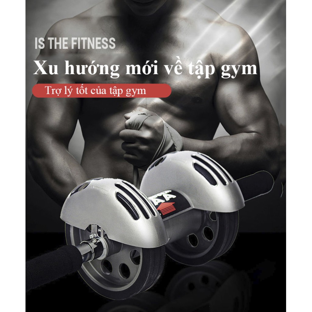 Con lăn đàn hồi tự động tập cơ bụng thon gọn săn chắc Abdominal Wheel