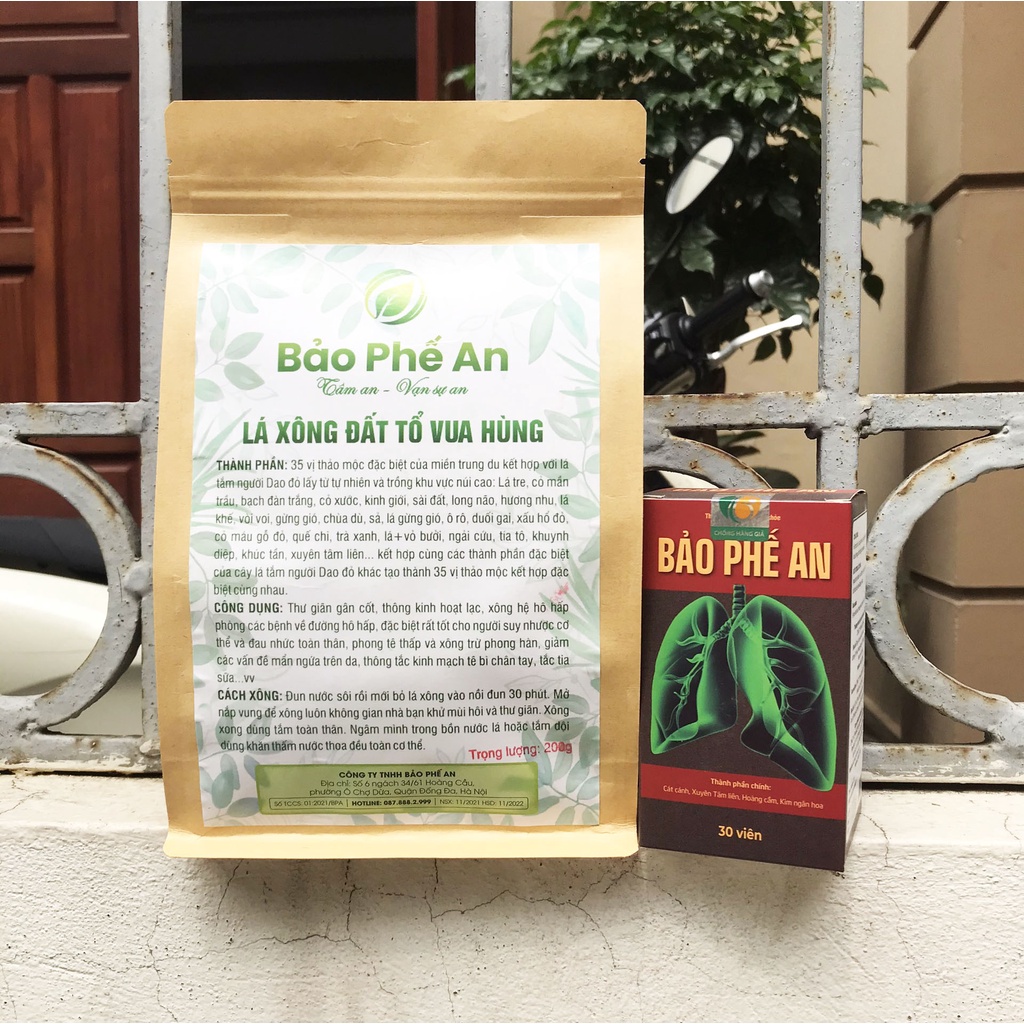 Viên uống Bảo Phế An bảo vệ sức khỏe detox làm sạch và bảo vệ sức khỏe của phổi