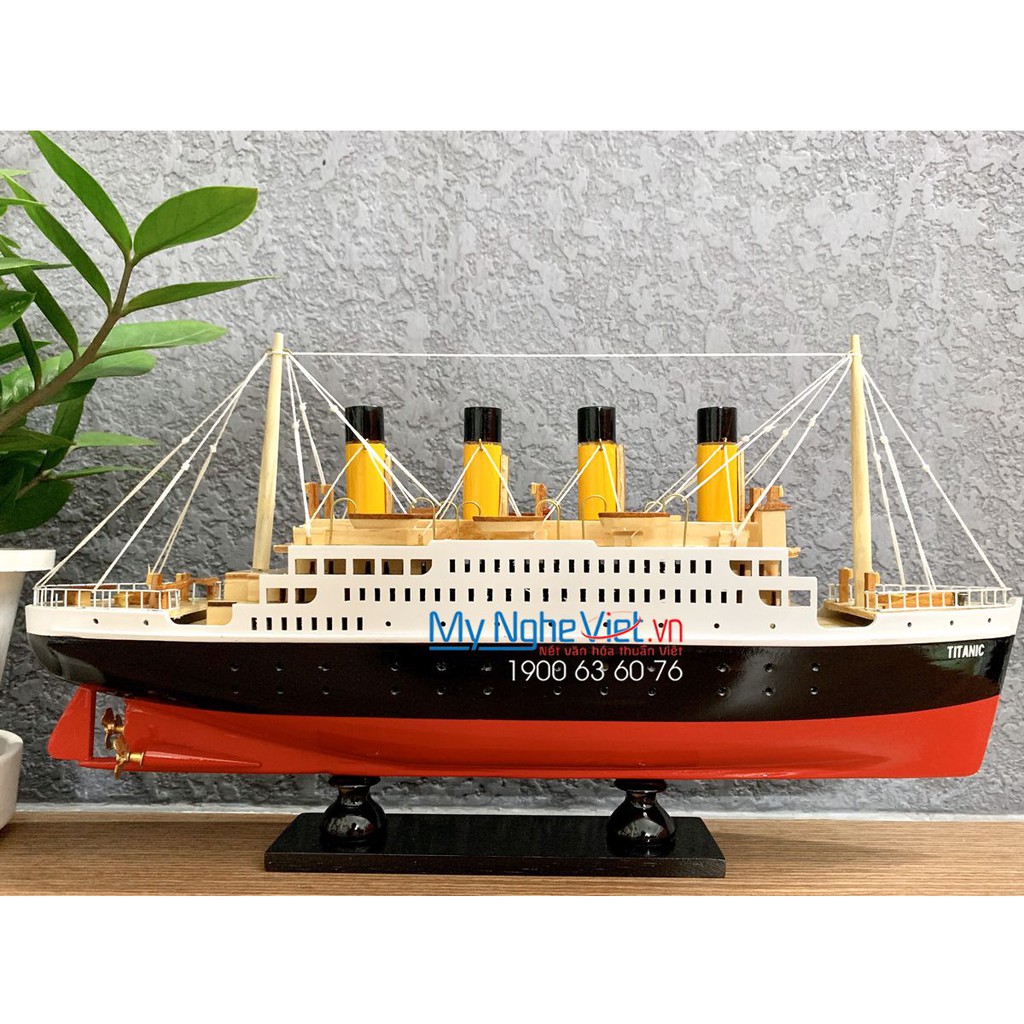 Mô Hình Tàu thuyền- Du thuyền Titanic thân 40cm Mỹ Nghệ Việt MNV-TB11-40