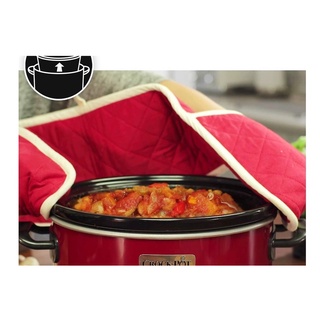 Nồi nấu chậm Crock Pot đỏ 3,5L [Hàng Đức]
