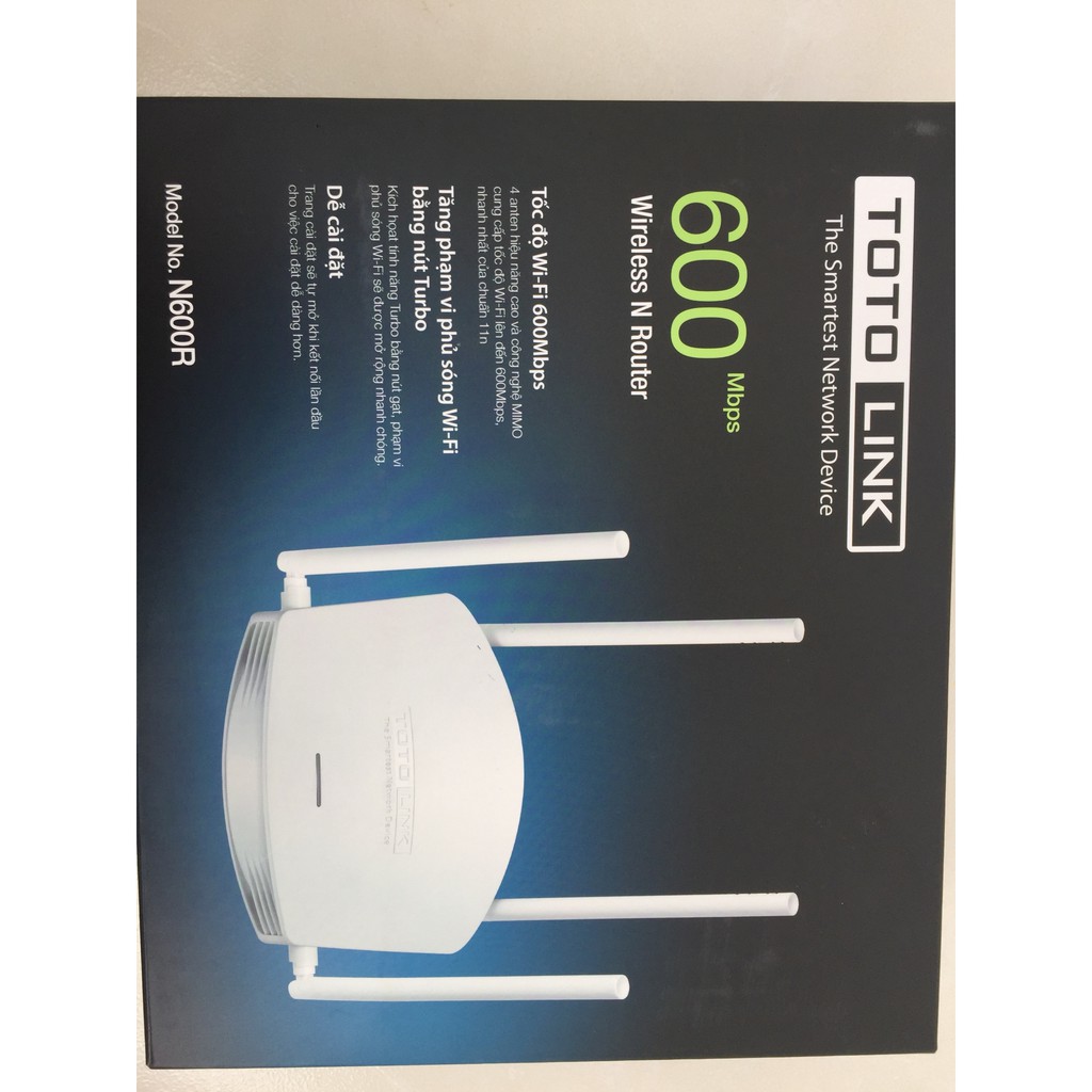 Bộ phát WiFi Totolink N600R tốc độ 600Mbps DGW phân phối-Router WiFi