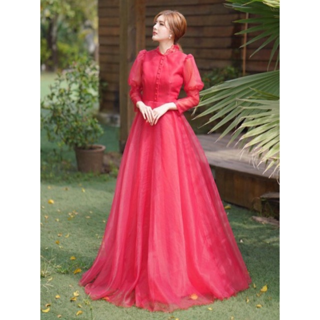 ĐẦM MAXI XOÈ TAY DÀI PHỒNG KẾT NÚT BỌC SIÊU XINH -MS44Y- SIZE M/L ĐẾN 57kg | BigBuy360 - bigbuy360.vn