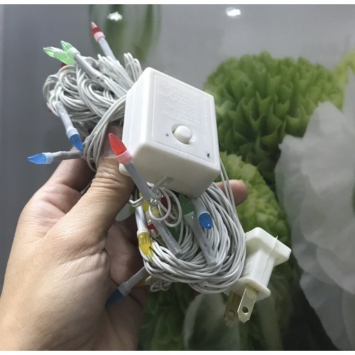 Sale - Dây led noel đầu bóng kim cương chớp nháy nhiều màu, MS H02KC
