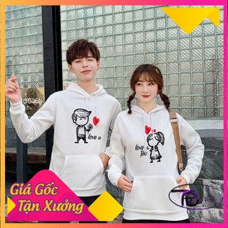 [Freeship]  Áo hoodie đôi ⚜️ áo khoác hoodie ⚜️ Đồ Đôi Hoodie nỉ bông cao cấp Loại 1