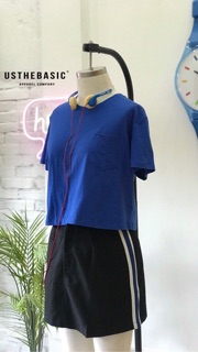 Usthebasic - Chân váy Blue Line Skirt
