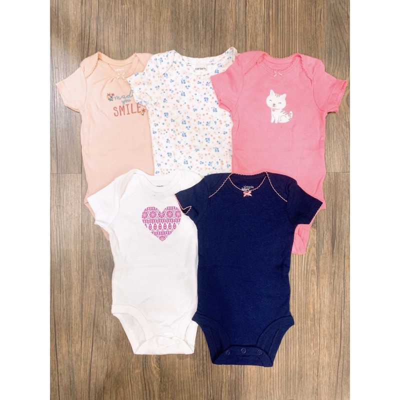 Combo 6 Bodysuit Xuất Dư Tay Ngắn, Ba Lỗ Mẫu Ngẫu Nhiên