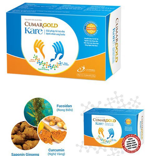 CumarGold Kare – Hỗ trợ phòng chống ung bướu, giảm độc tính hóa trị xạ trị, chống oxy hóa (30 viên)