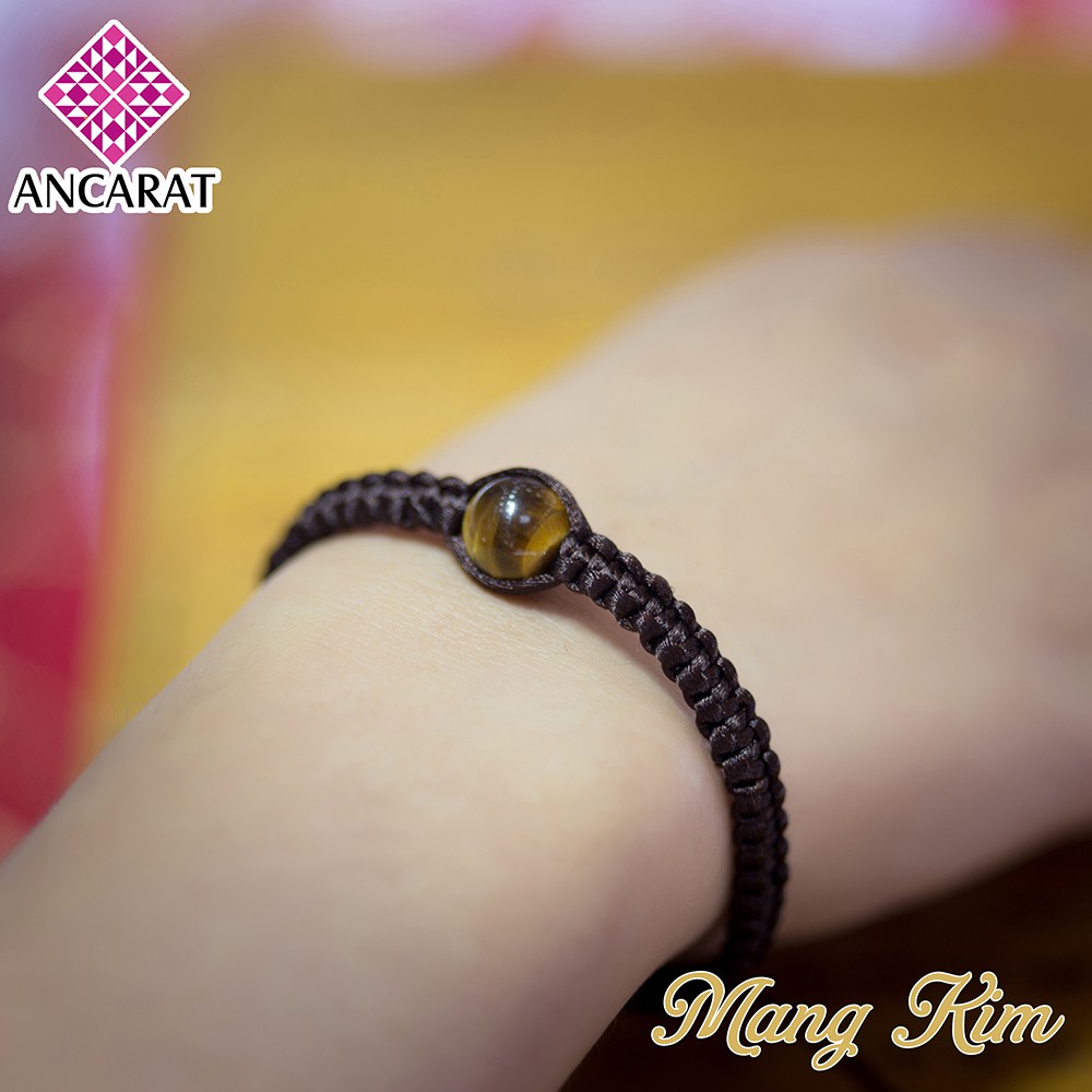 ANCARAT - Vòng tay Handmade đá Mắt Hổ ngũ hành phong thuỷ - VT12