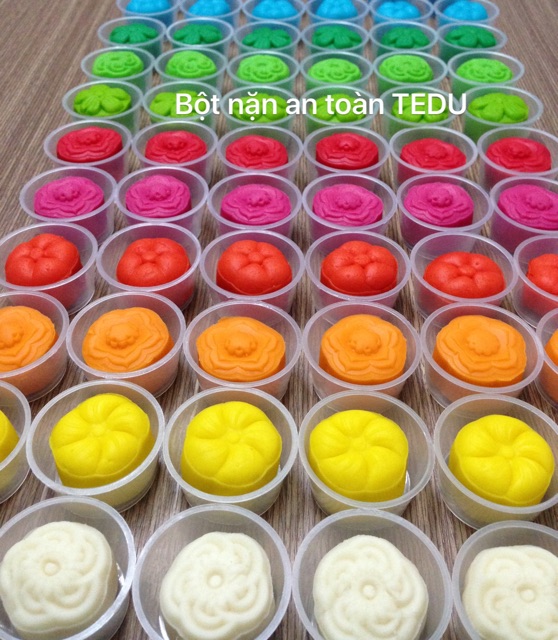 Bột nặn đất nặn an toàn TEDU - Hủ 70 gram