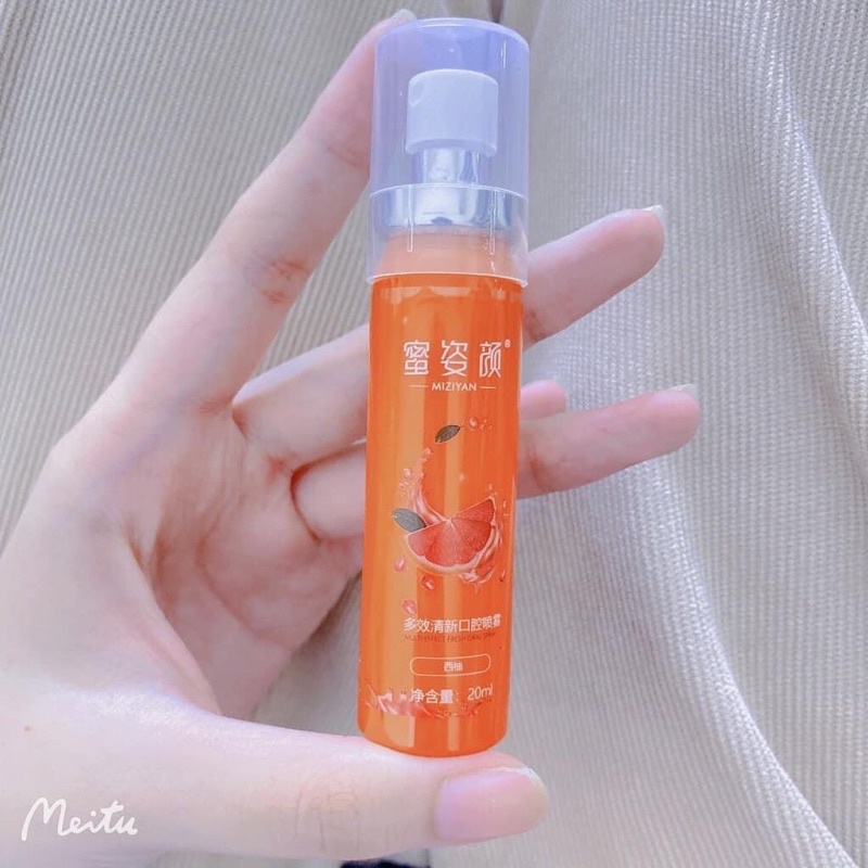 Xịt Thơm Miệng Myziyan chiết xuất từ tự nhiên mang lại hương thơm tươi mát