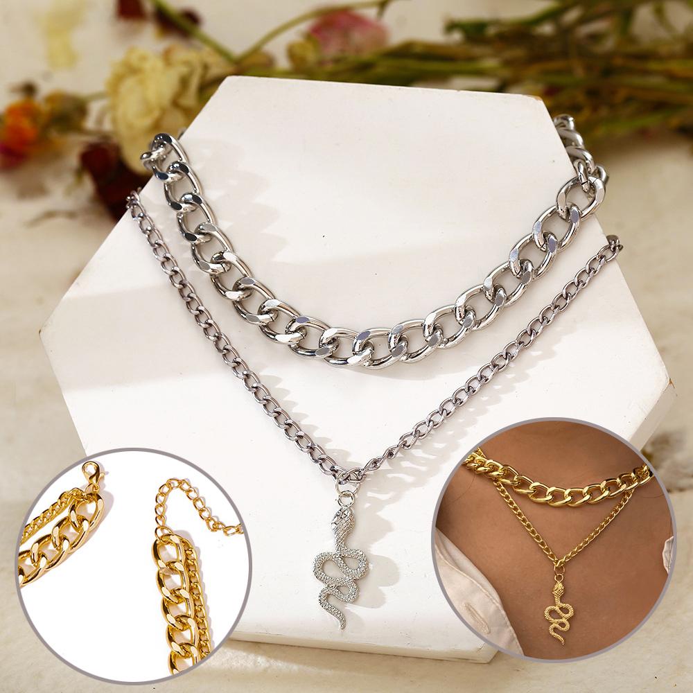 Vòng cổ Rắn|Vòng cổ Hình Rắn Phong Cách Punk Thời Trang Cá Tính