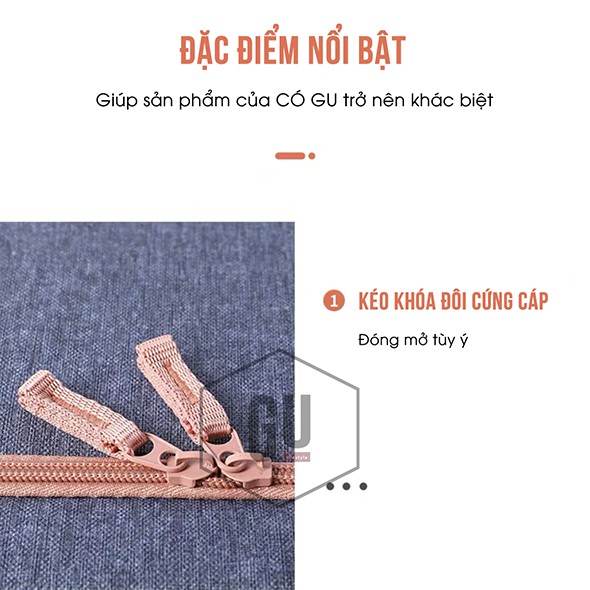 Túi đựng hộp đựng quần áo khung thép 66L kích thước Dài 50 cm x Rộng 40 cm x Cao 33 cm