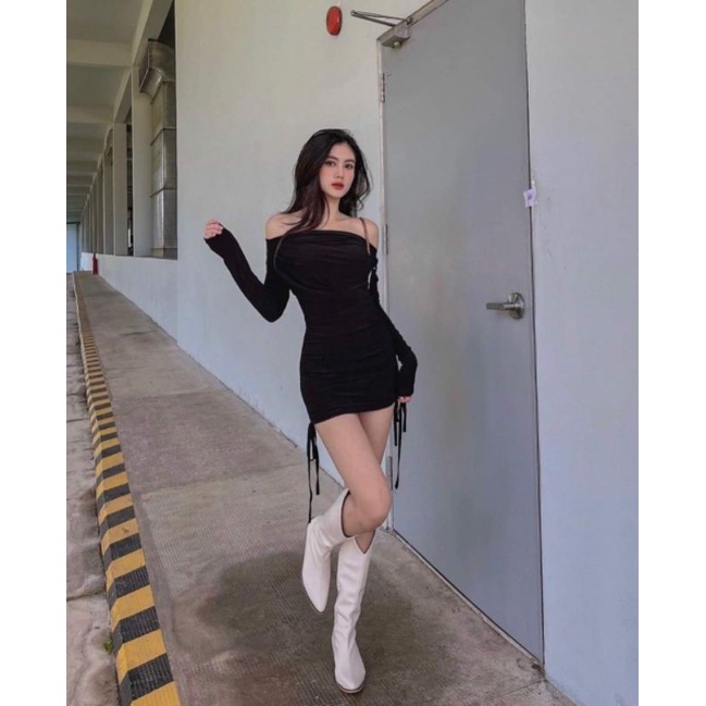 ĐẦM BẸT VAI RÚT DÂY TAY DÀI