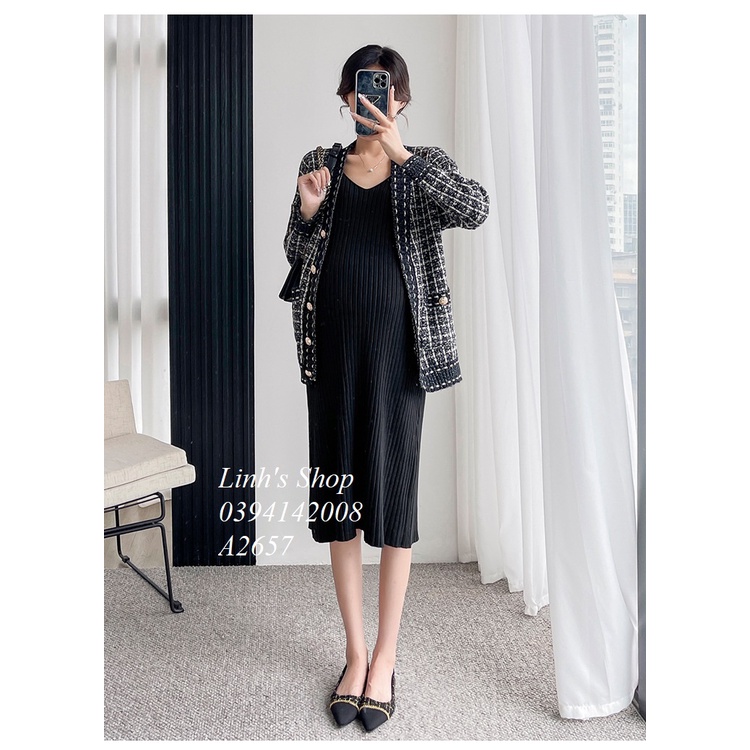 SET ÁO VÁY LEN BẦU A2657