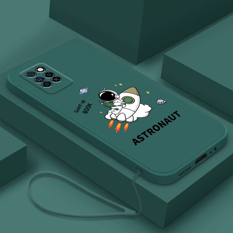 Ốp Điện Thoại Silicon Dẻo Mềm Chống Sốc Hình Phi Hành Gia Hoạt Hình Cho INFINIX NOTE 10 PRO