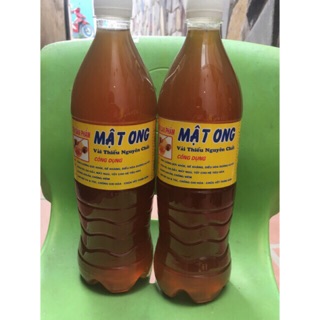 1 Lít Mật ong hoa vải đầu mùa Bắc giang mật đặc sánh