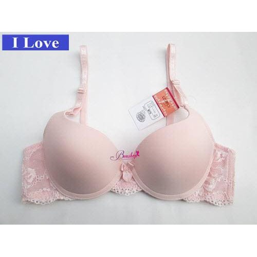 Áo ngực Lovely xuất Nhật quả trơn dây ren mút ép vừa nâng ngực 175
