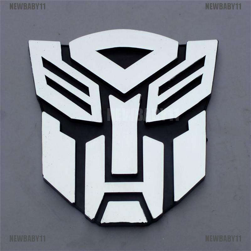 Sticker Logo Transformers 3D NEWBABY11 Dán Trang Trí Xe Hơi