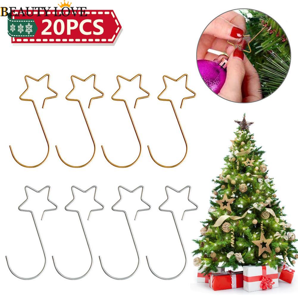 Set 20 Móc Treo Trang Trí Cây Thông Noel Bằng Thép Không Gỉ