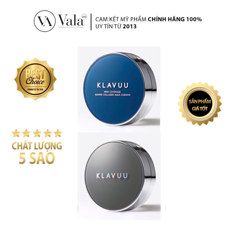 Cushion Klavuu Phấn Nước Ngọc Trai Che Phủ Tốt Mỏng Nhẹ Klavuu Pearlsation