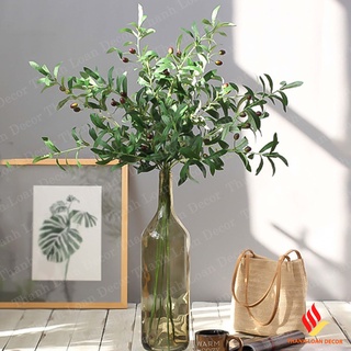 Cành ô liu giả - Cành olive - Chất liệu cao cấp - Hàng loại 1