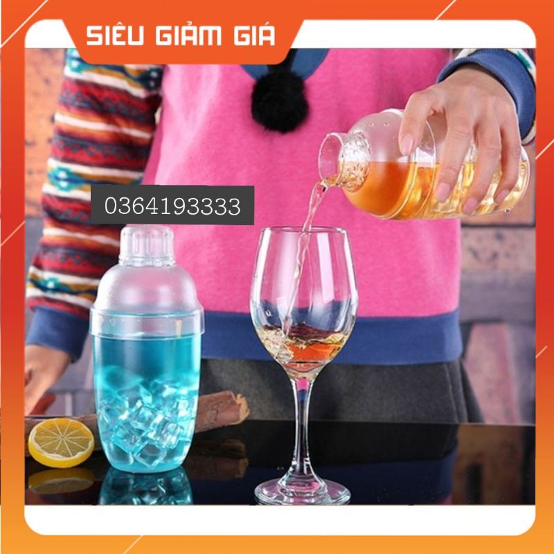 Bình lắc pha chế bình lắc cafe bình shaker cocktail nhựa