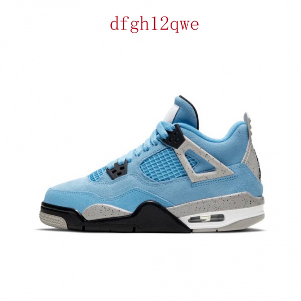 Bvsport fashion UA basketball shoes Nike Air Jordan 4 Retro University Blue Lowcut men sneakers