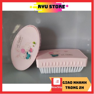 Bàn chải ❤️𝑭𝑹𝑬𝑬𝑺𝑯𝑰𝑷❤️Bàn chải chà quần áo màu hồng lông mềm loại dày