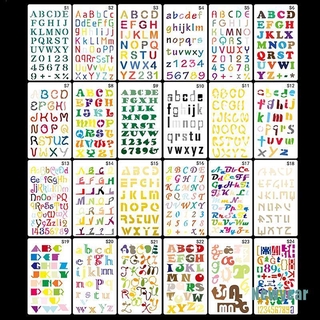 24 Khuôn Cắt Giấy Làm Từ Chữ Cái