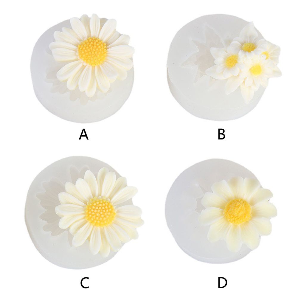 CONOPERY Khuôn silicone làm bánh tạo hình hoa cúc sáng tạo DIY