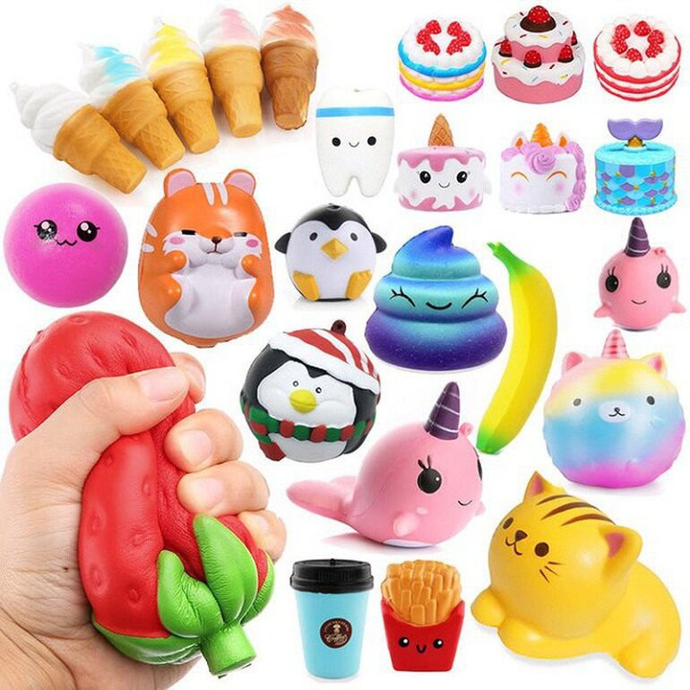 Squishy chính hãng SANQI ELAN có mùi thơm mềm và chậm tăng tặng kèm bao bì GUDETAMA1996