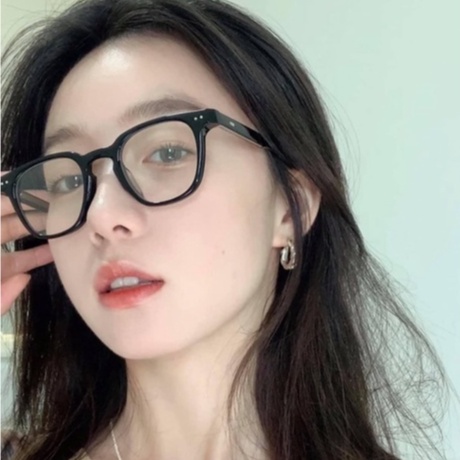 Kính thời trang nam nữ đẹp LILYEYEWEAR mắt vuông giả cận chống ánh sáng xanh LUTTO 3531