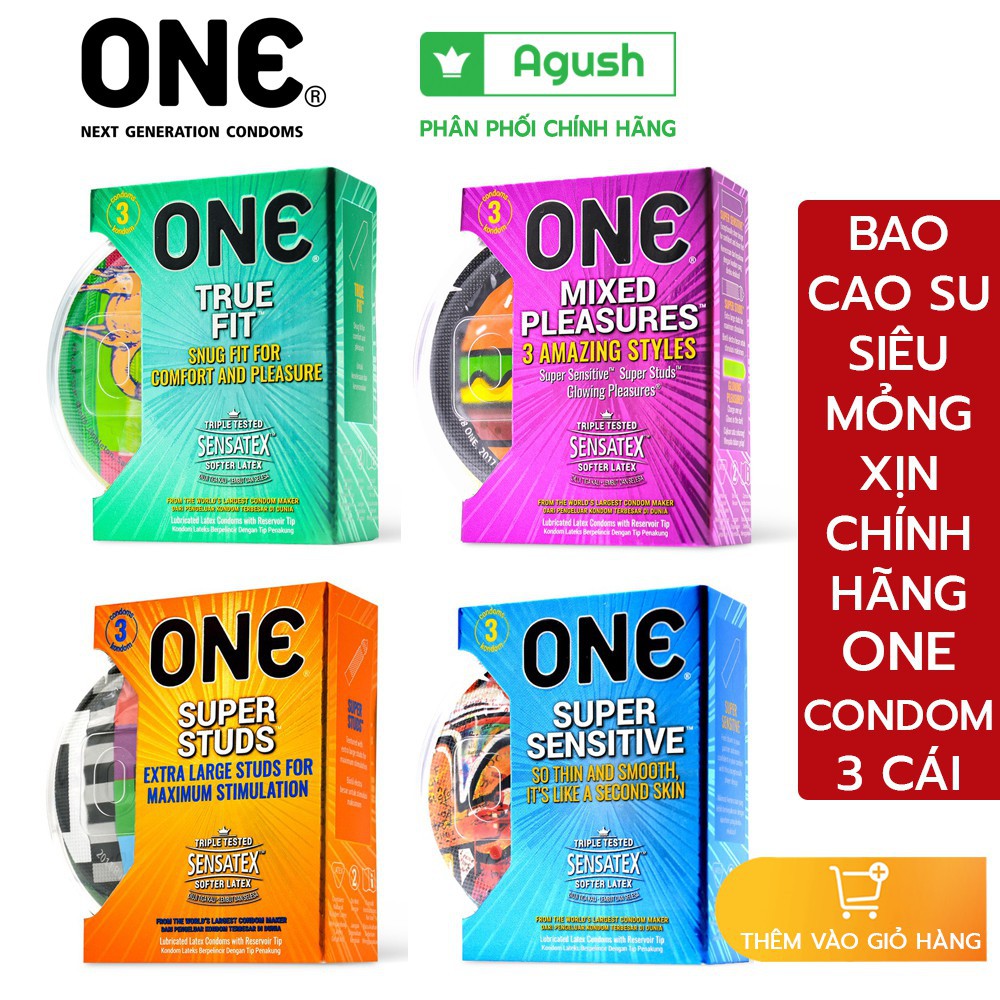 HỘP 12 CÁI - BAO CAO SU ONE TRUE FIT