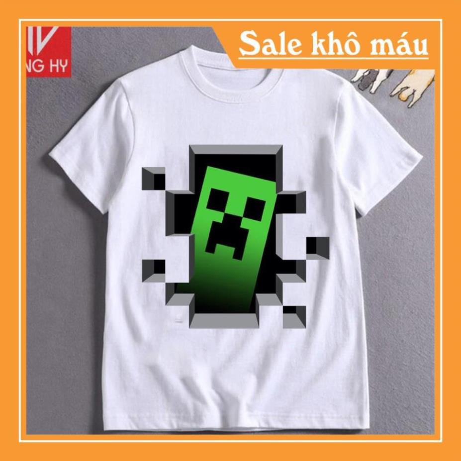 ÁO MINECRAFT- Áo thun Minecraft thun cao cấp F035